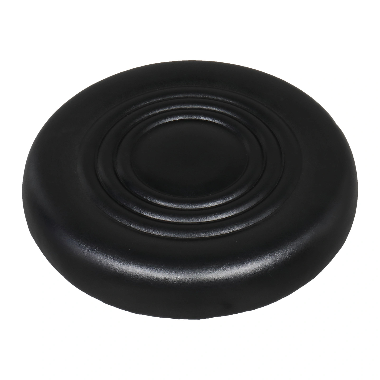 Round Stool with Lines Rotation Bar Stool Black view 2