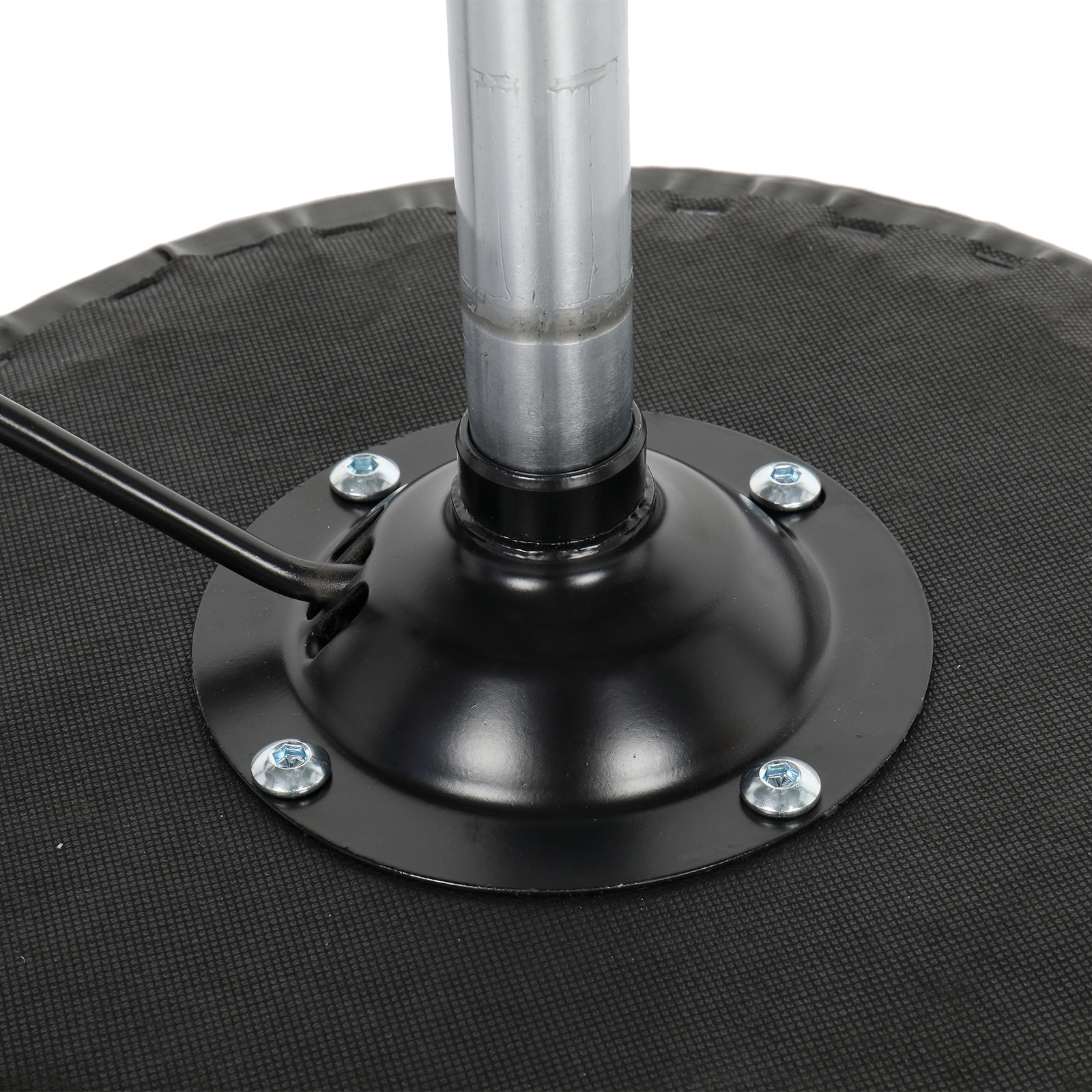 Round Stool with Lines Rotation Bar Stool Black view 7