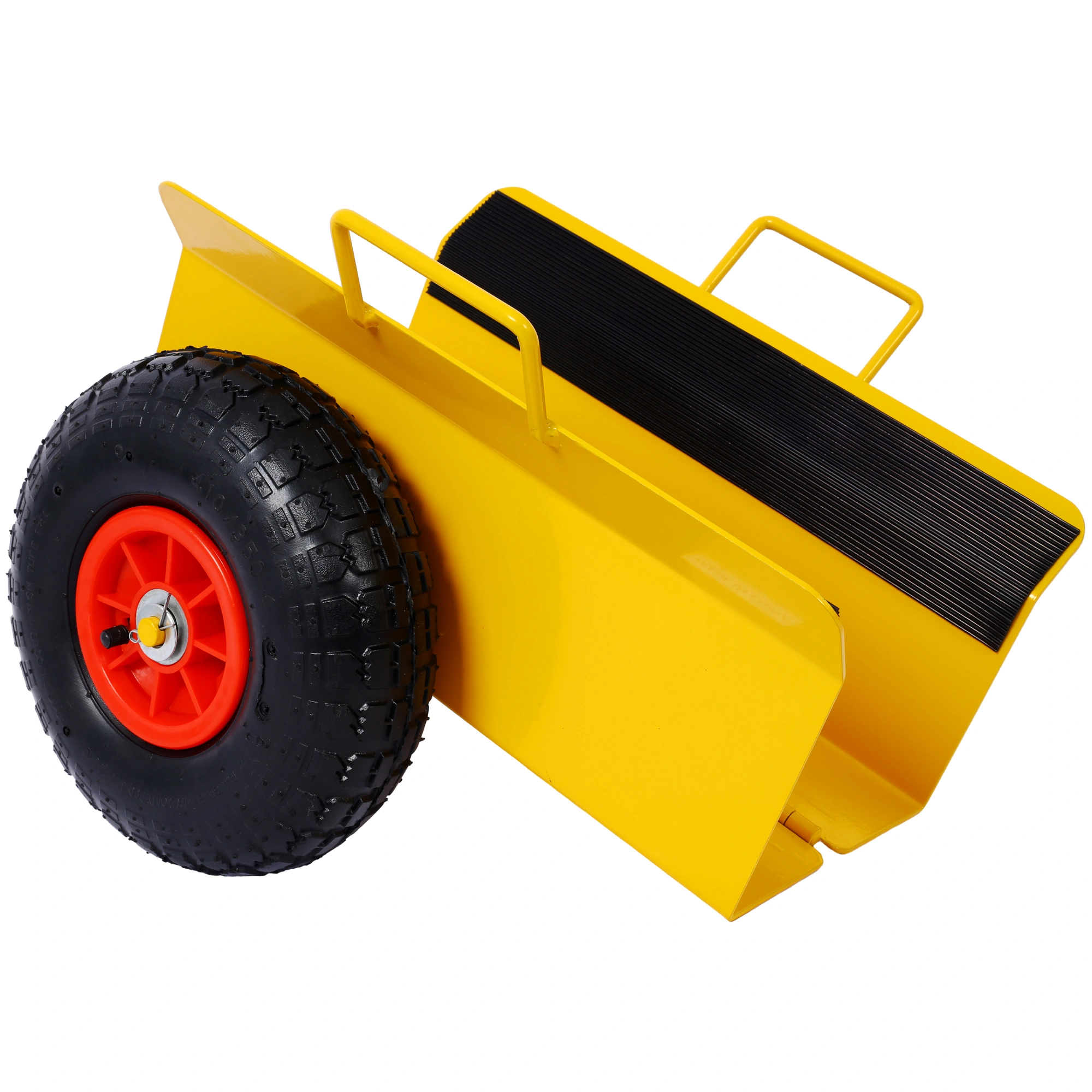 Heavy Duty Panel Dolly Slab Dolly with Handle & 2 10" Peneumatic Tires Wheels 600LBS Load Capacity for Drywall Sheet Heavy Appliance & Material Handling All Terrain Moving Cart Panel Dolly - Yellow view 19