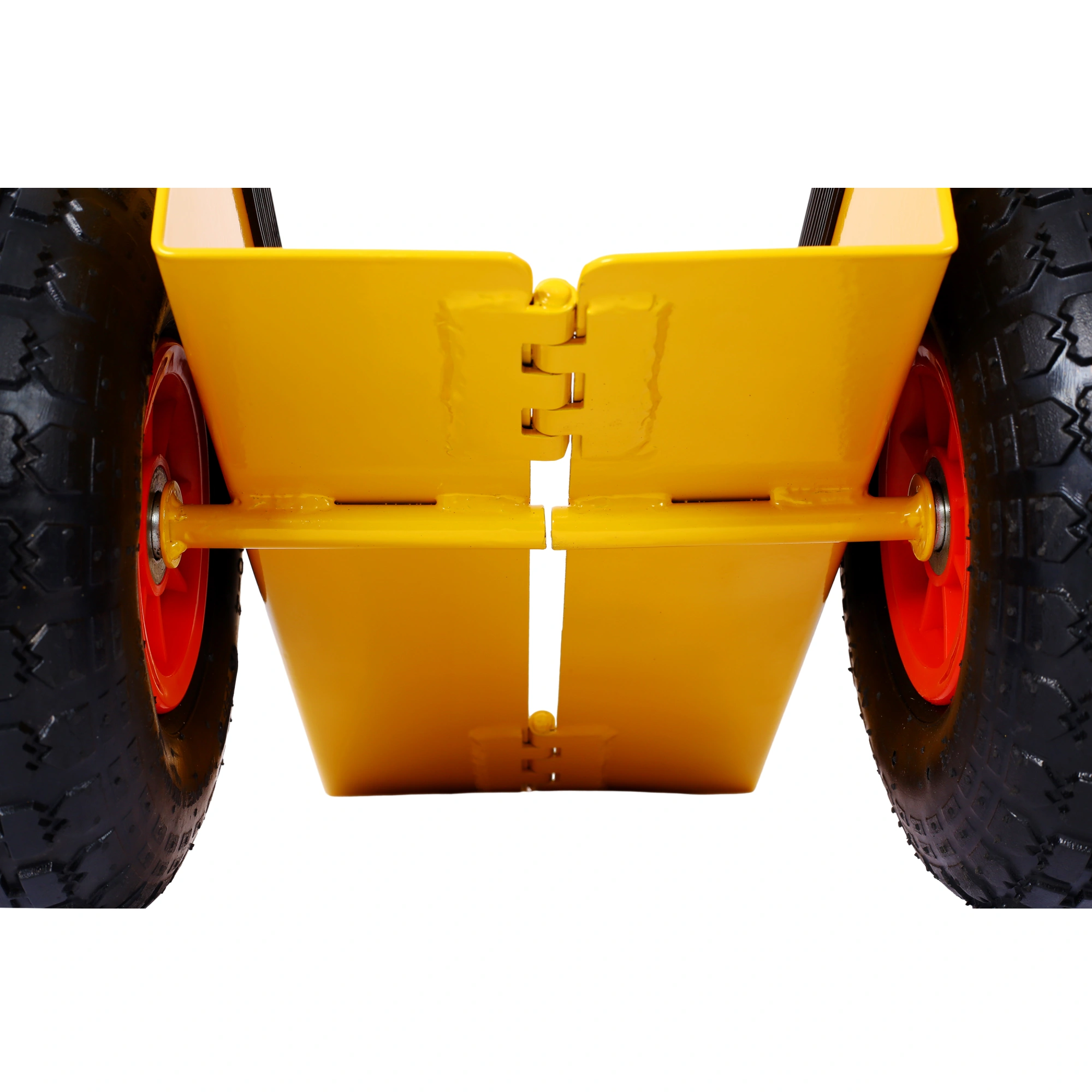 Heavy Duty Panel Dolly Slab Dolly with Handle & 2 10" Peneumatic Tires Wheels 600LBS Load Capacity for Drywall Sheet Heavy Appliance & Material Handling All Terrain Moving Cart Panel Dolly - Yellow view 4