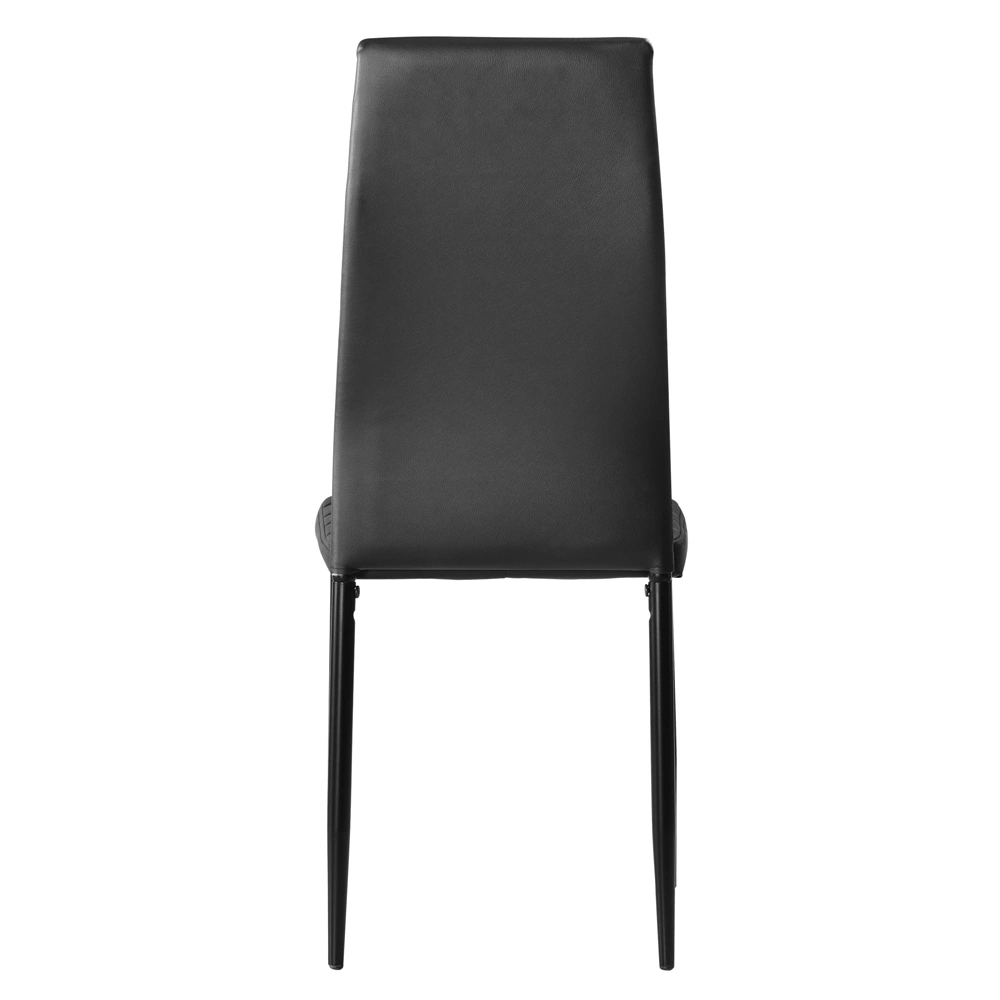 6pcs Elegant Assembled Stripping Texture High Backrest Dining Chairs Black (Replacement code: BSTWCEZKMG) view 3