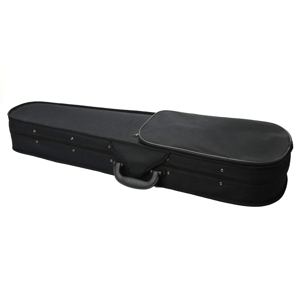 Black Oxford Fabric Violin Case with Triangle Interior - Hard Protective Storage