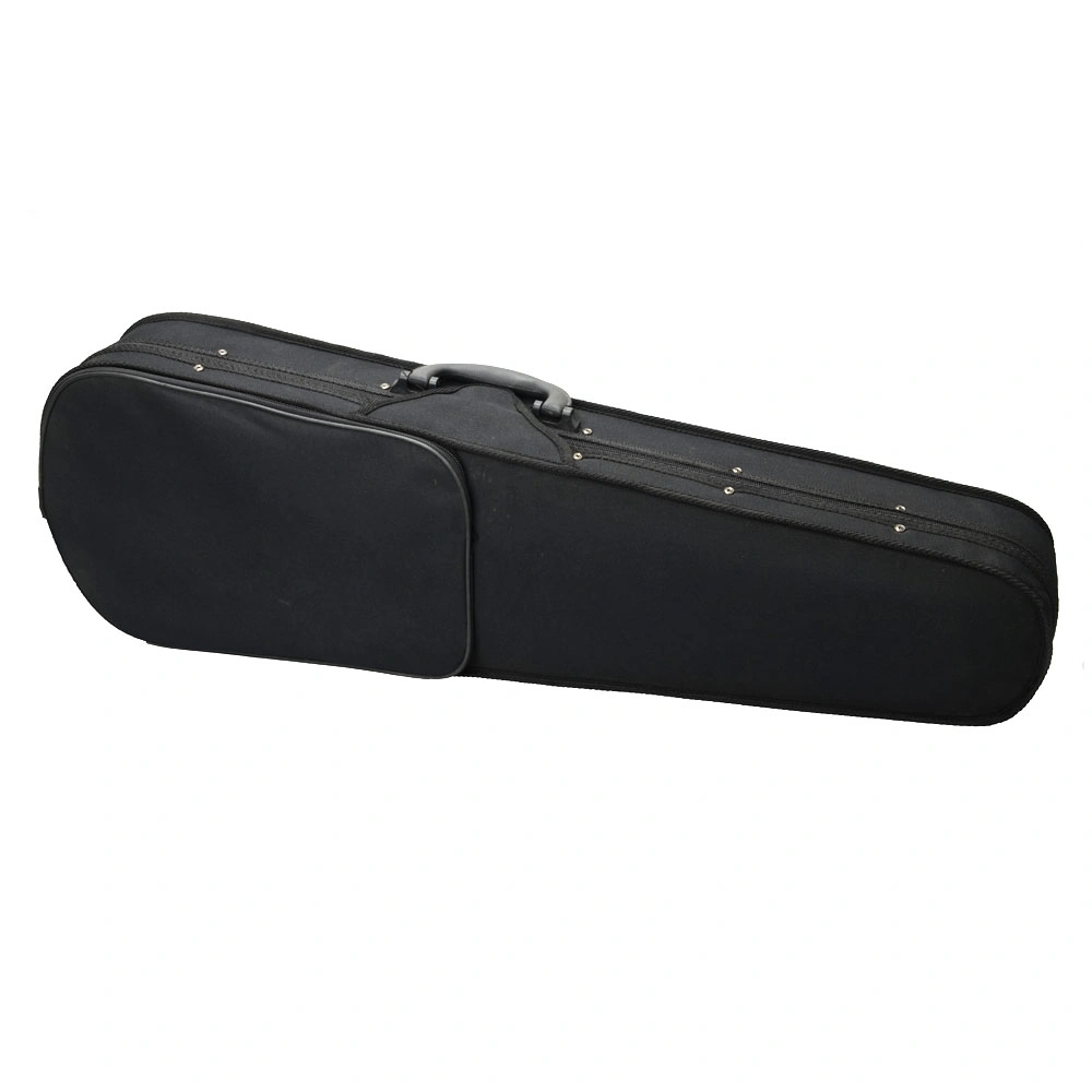 Black Oxford Fabric Violin Case with Triangle Interior - Hard Protective Storage view 3