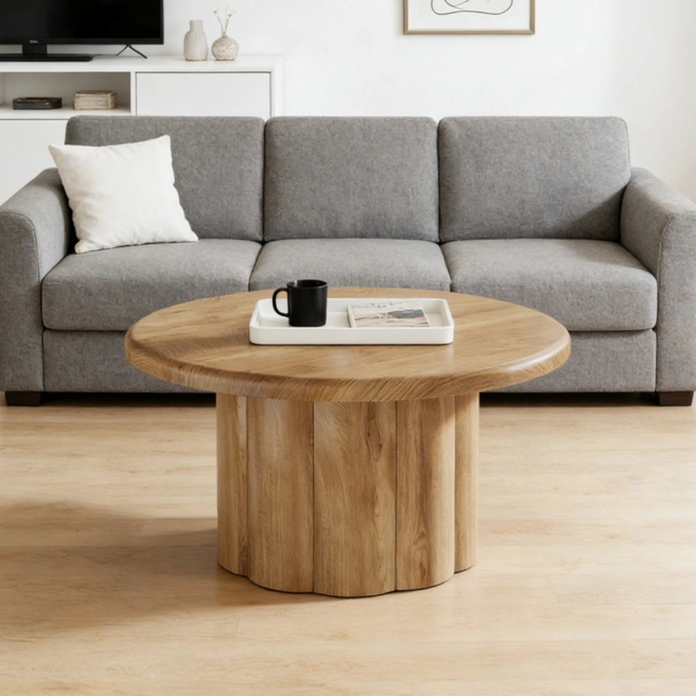 Modern End Table with Storage Shelf, Nightstand Side Table for Living Room, Bedroom, Small Space Organizer view 5