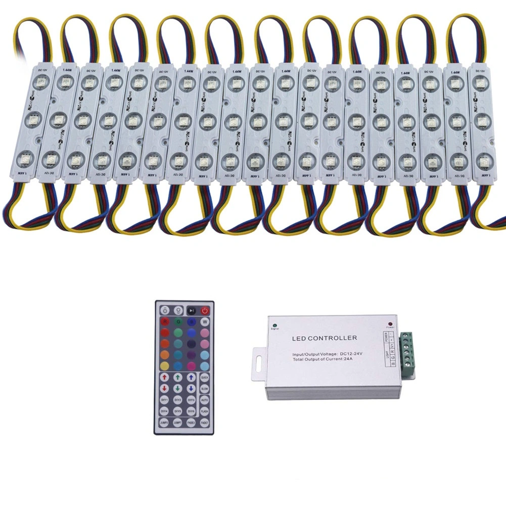 RGB SMD 5050 3 LED Strip Light Module 12V Sign Channel Letters Lamp with Controller for Store Window Display view 16