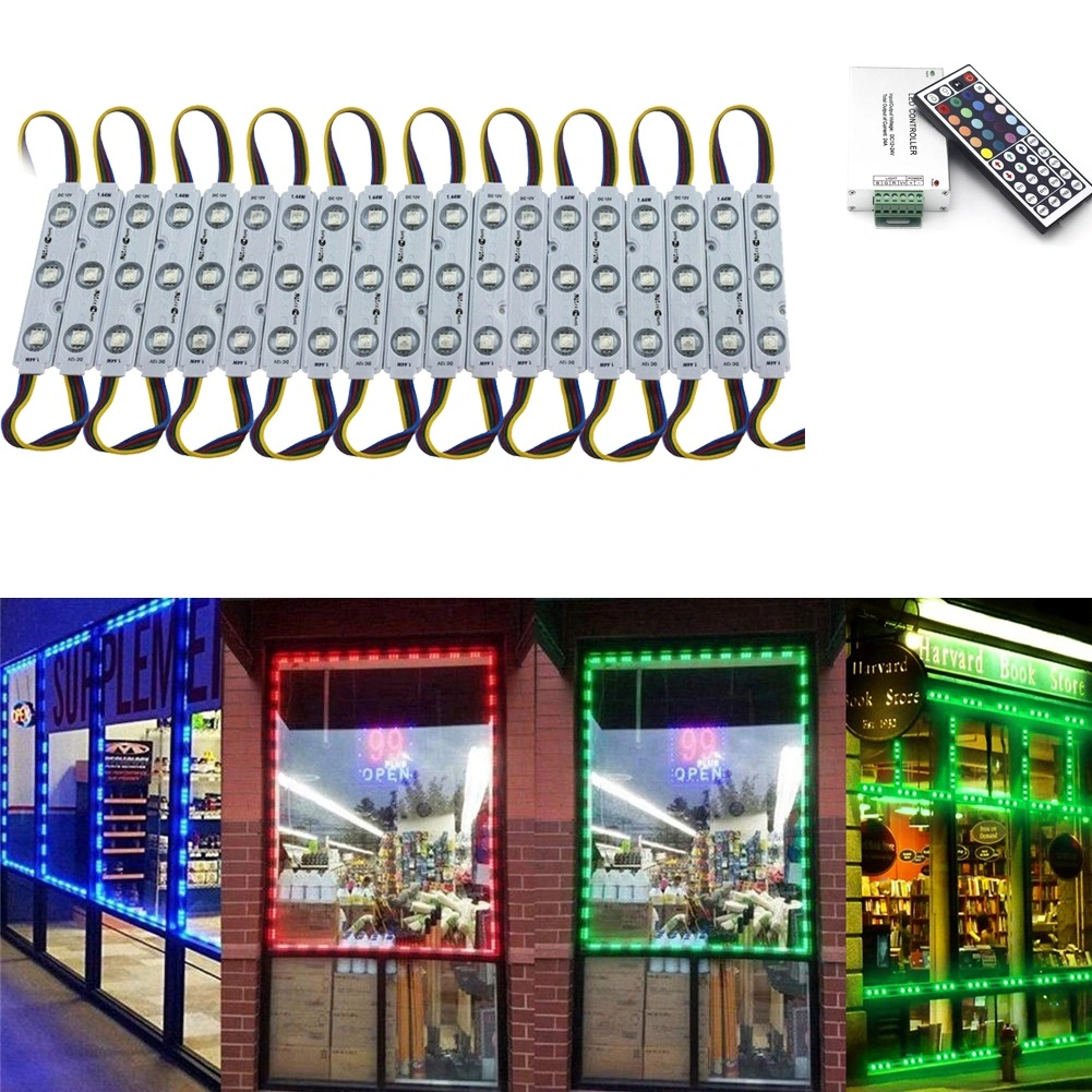 RGB SMD 5050 3 LED Strip Light Module 12V Sign Channel Letters Lamp with Controller for Store Window Display view 17