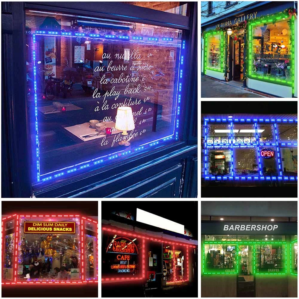 RGB SMD 5050 3 LED Strip Light Module 12V Sign Channel Letters Lamp with Controller for Store Window Display view 3