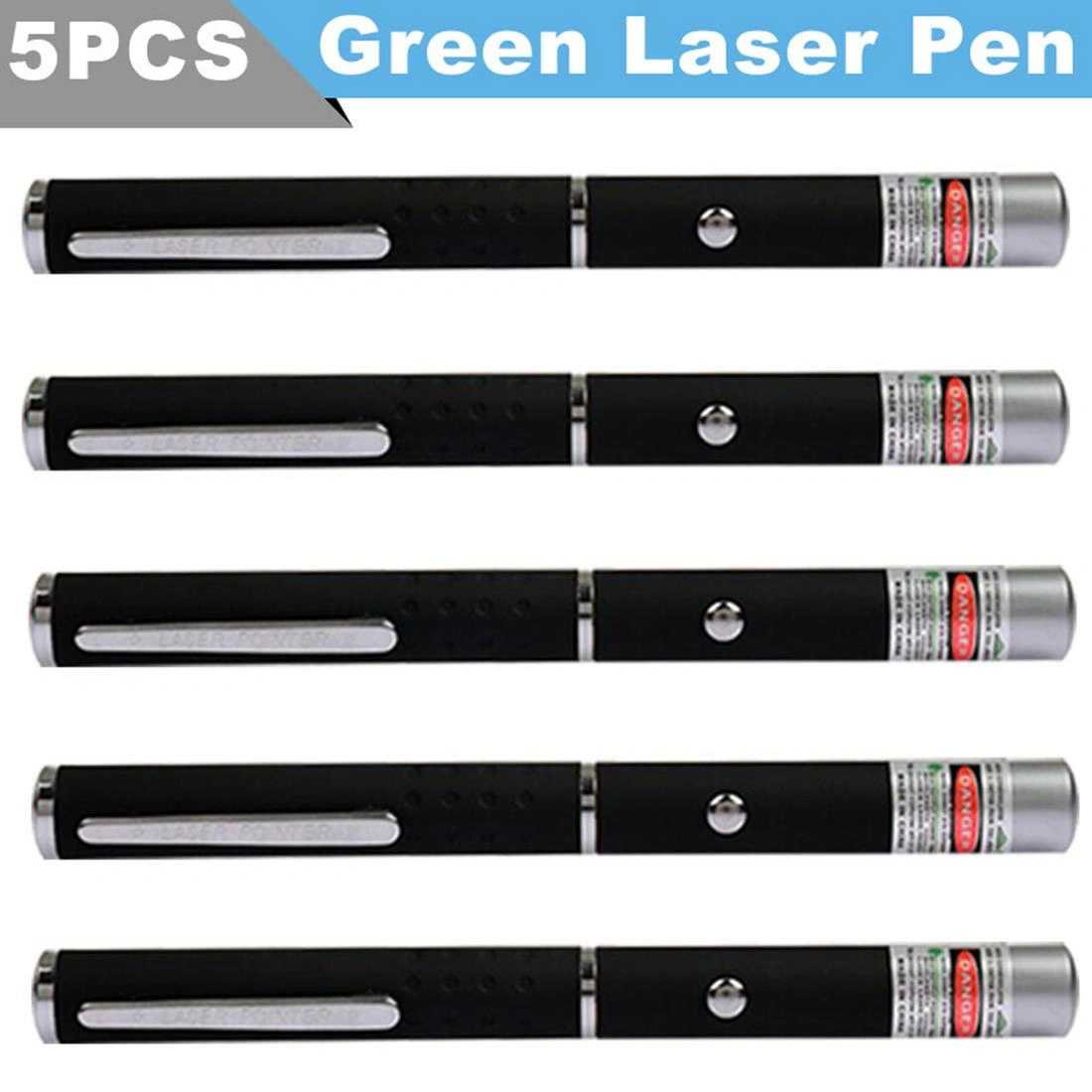 5 PCS Small Laser Pointer Pen 532nm Green Light Visible Beam 1mW For conference presentation view 7