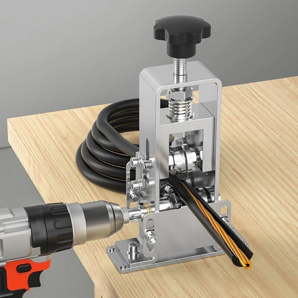 Manual Electric Wire Stripping Machine Cable Stripper Crank Scrap Copper Cutter Tool
