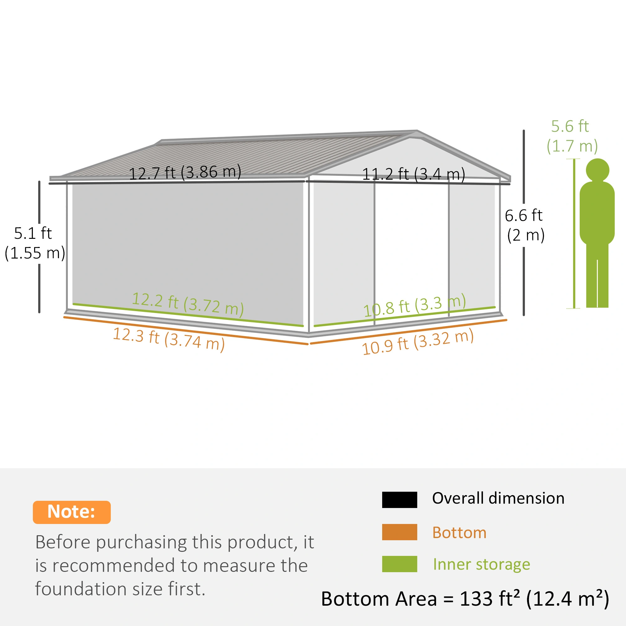 Outdoor Garden Shed - Heavy-Duty Resin Storage Shed with Door, Weather-Resistant Outdoor Garden Shed view 2