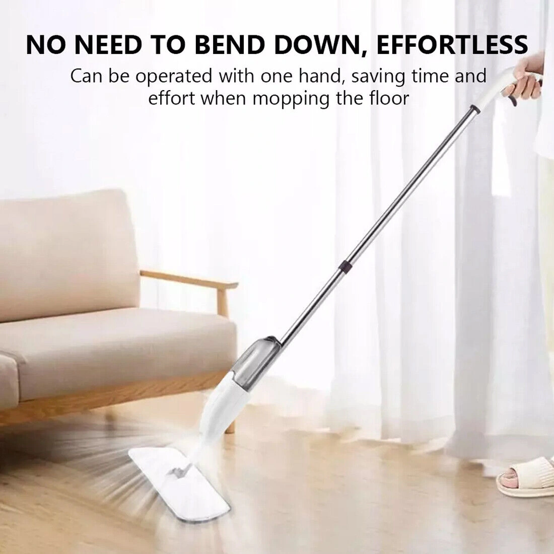 Spray Mop for Floor Cleaning with Water Bottle Tank & 5 Reusable Microfibre Pads view 2