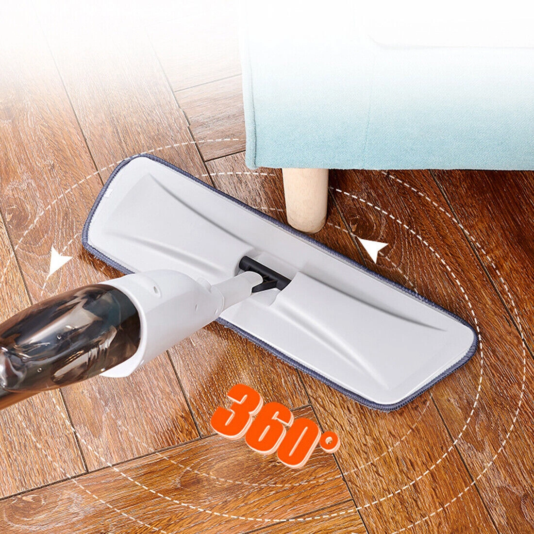 Spray Mop for Floor Cleaning with Water Bottle Tank & 5 Reusable Microfibre Pads view 3
