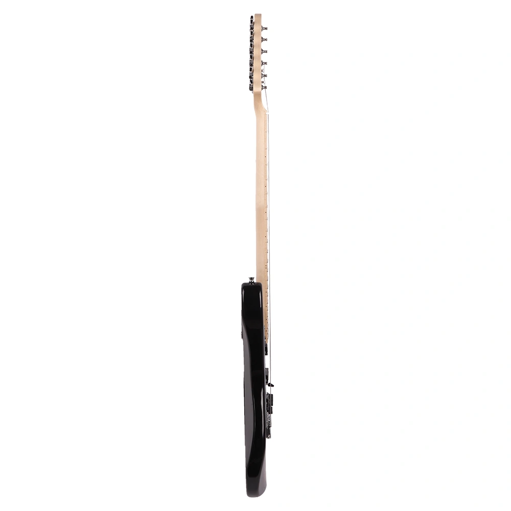 ST Stylish Electric Guitar with Black Pickguard Golden view 5