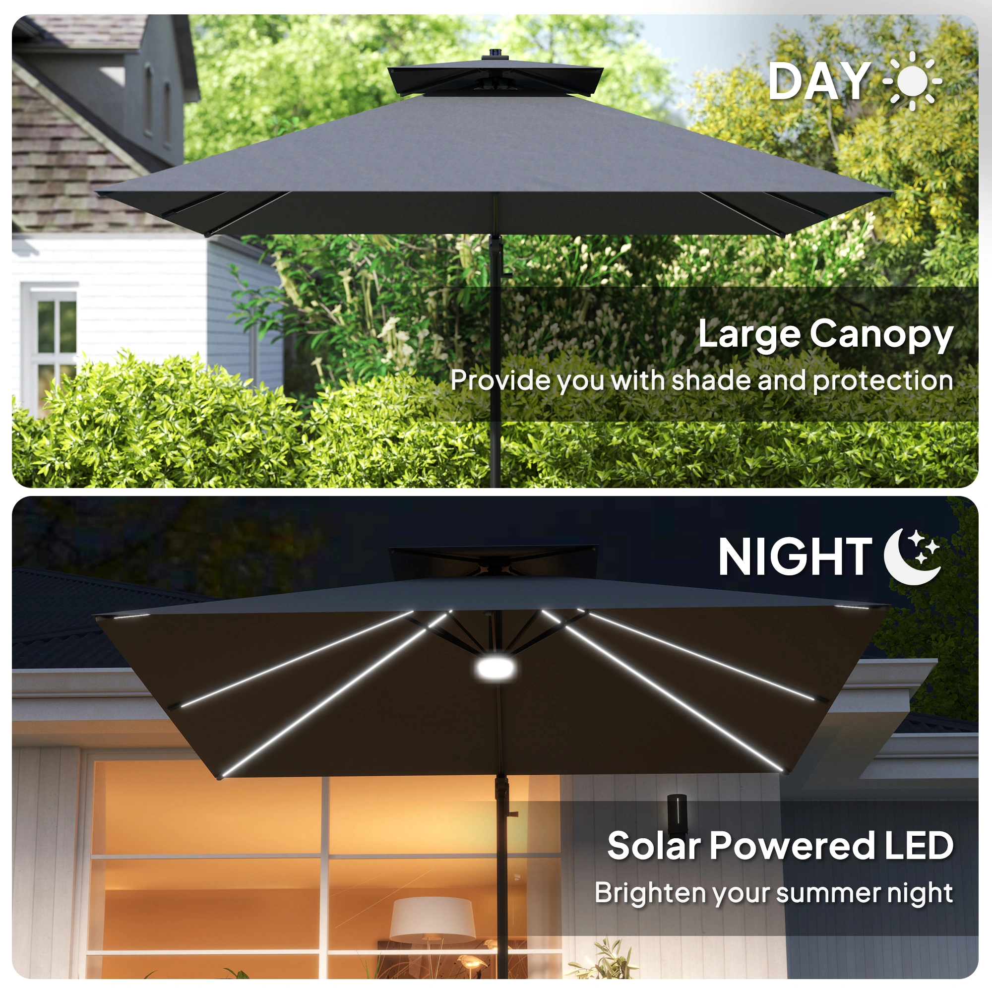 Premium Wall Mounted Umbrella Holder - Space Saving Entryway Storage with Key Hooks, Black Finish, Indoor/Outdoor Use view 3