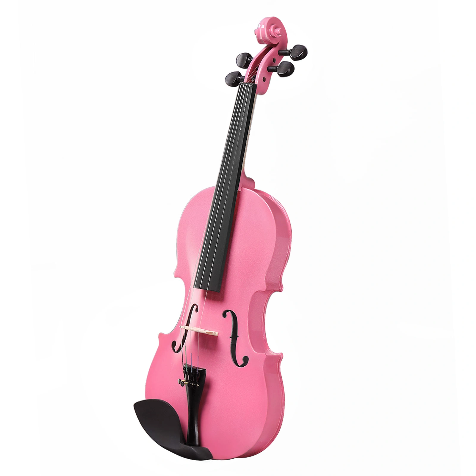 New 3/4 Acoustic Violin Case Bow Rosin Pink view 11