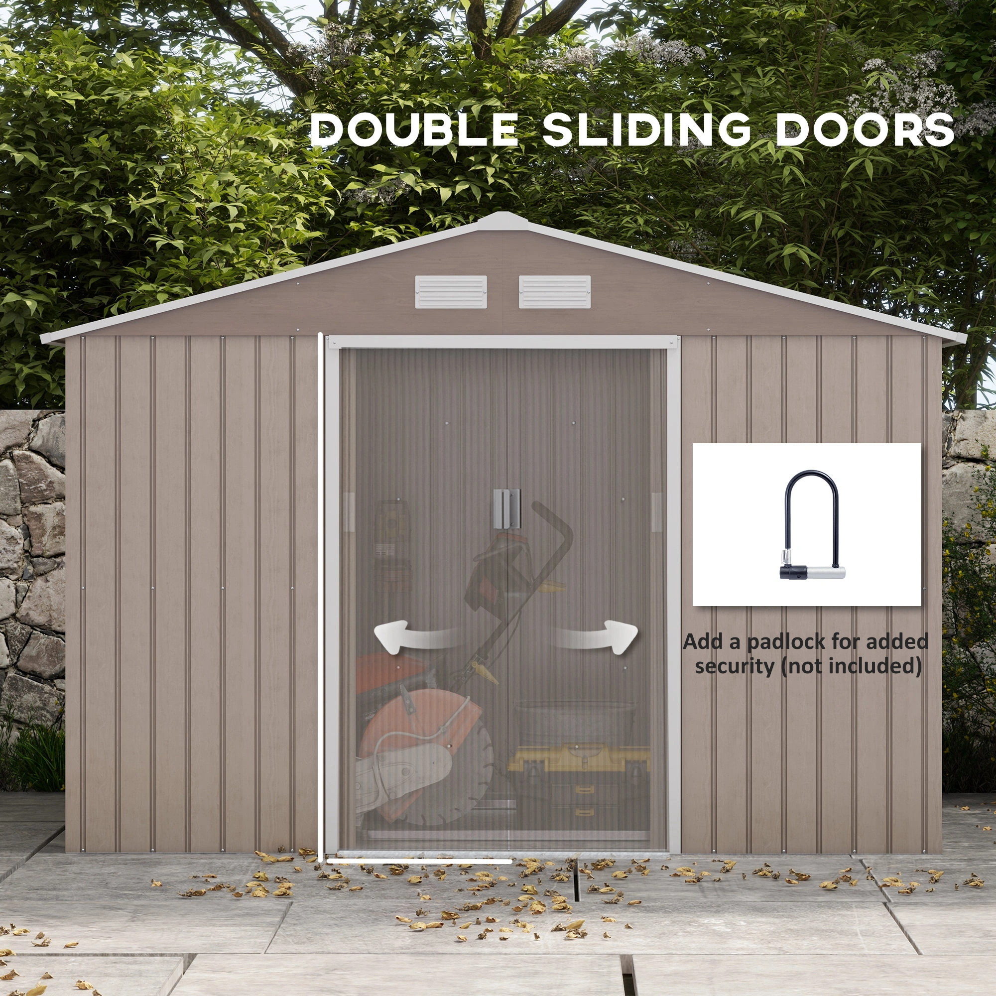 Modern Garden Shed - Water-Proof Wooden Outdoor Storage Solution view 2