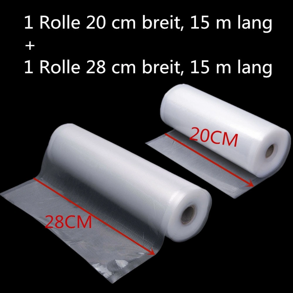 2 Rolls Vacuum Sealer Rolls 20cm & 28cm Width, 15m Length Each - Compatible with FoodSaver & Machine view 4