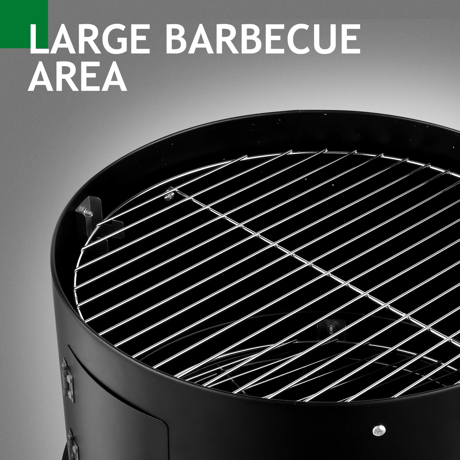 80*41*48cm Iron Spray Smoker Carbon Grill Black view 22