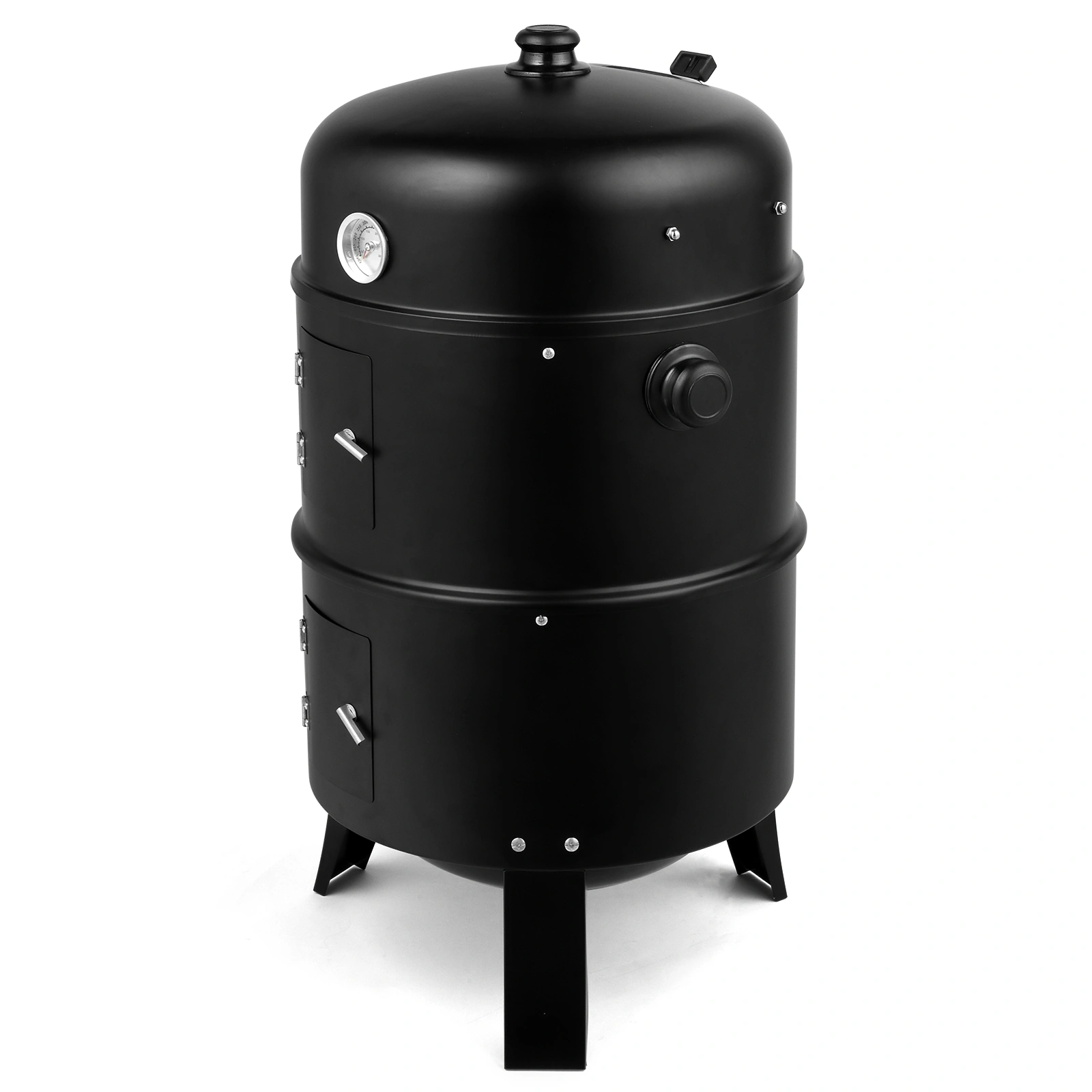 80*41*48cm Iron Spray Smoker Carbon Grill Black view 3