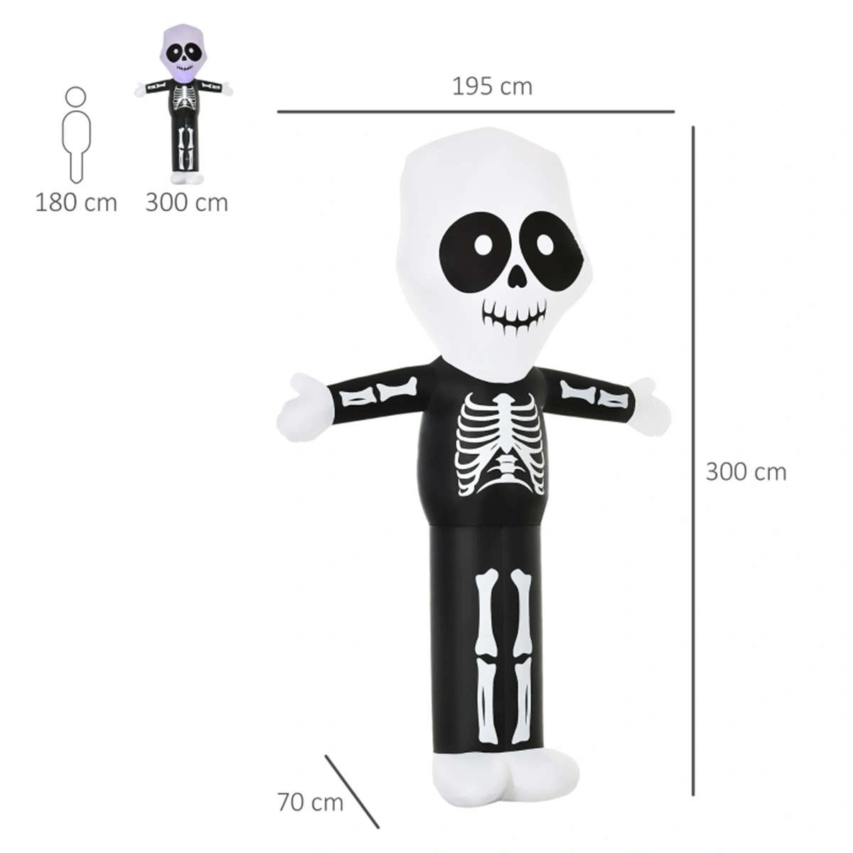 Spooky Halloween Decoration Outdoor Indoor Garden Pathway Yard Decor view 3