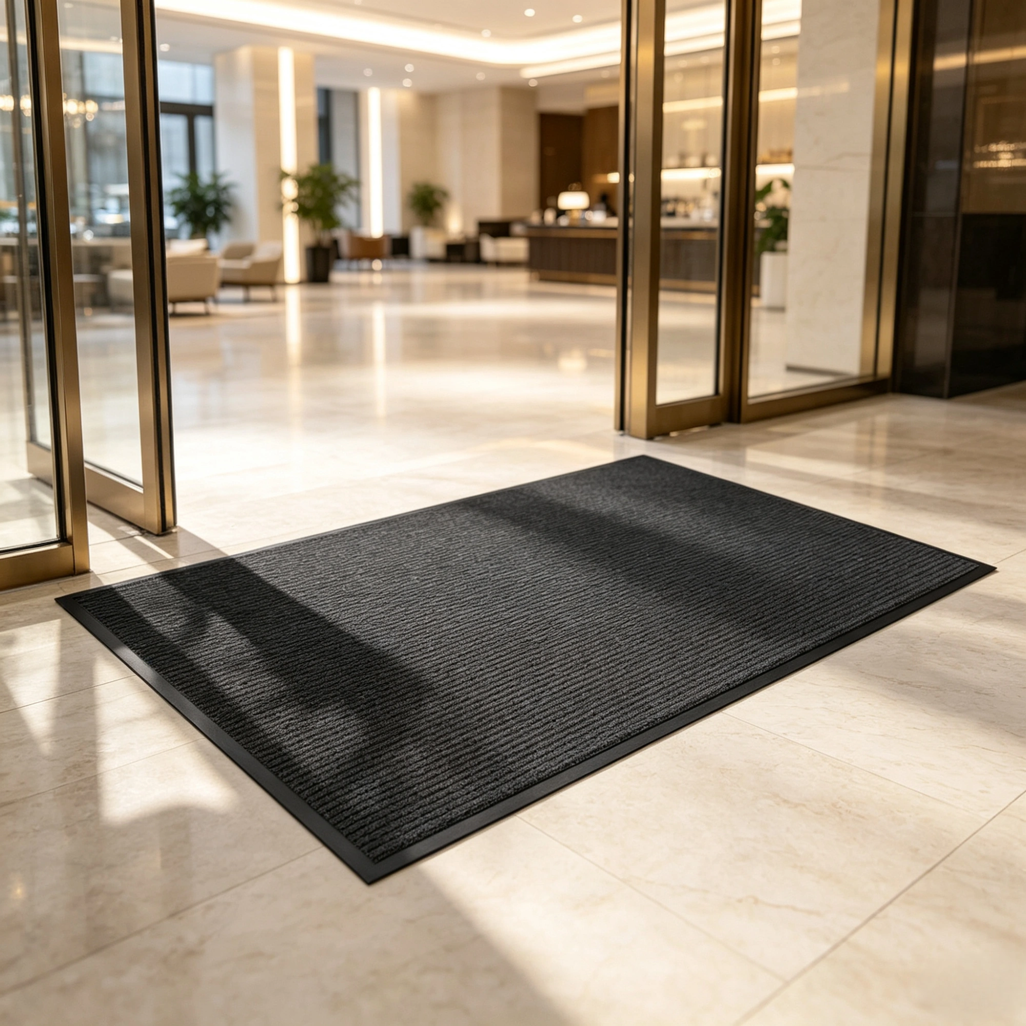 Heavy Duty Commercial Entrance Mat Dark Gray PVC Composite Floor Protector 90x150x0.7cm Extra Long Indoor Outdoor Anti-Slip Door Mat view 10