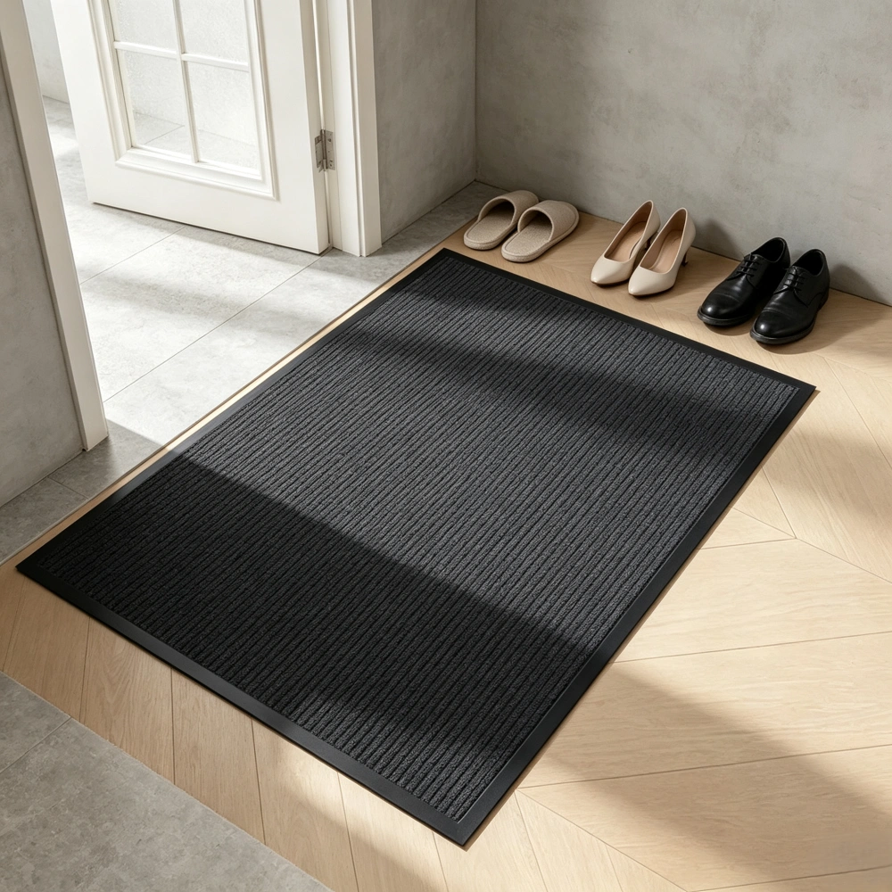 Heavy Duty Commercial Entrance Mat Dark Gray PVC Composite Floor Protector 90x150x0.7cm Extra Long Indoor Outdoor Anti-Slip Door Mat view 2
