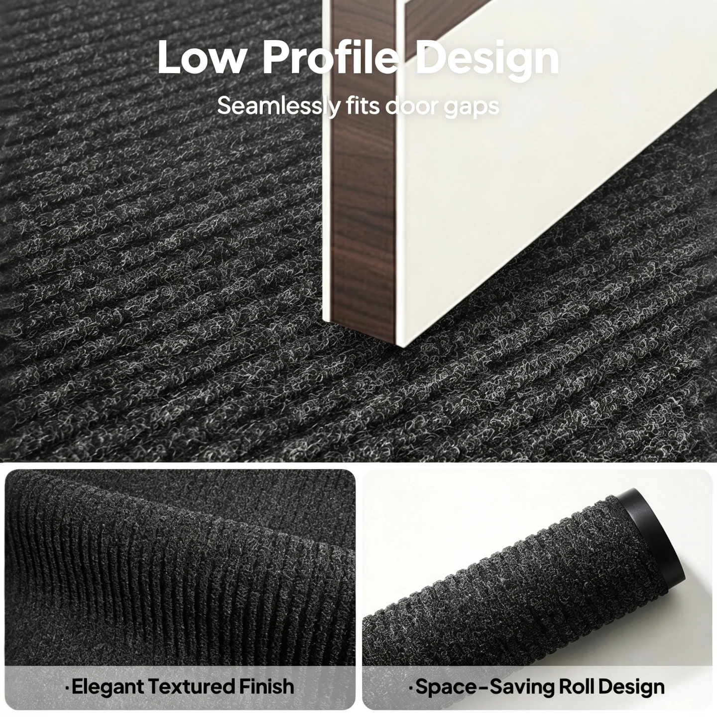 Heavy Duty Commercial Entrance Mat Dark Gray PVC Composite Floor Protector 90x150x0.7cm Extra Long Indoor Outdoor Anti-Slip Door Mat view 5