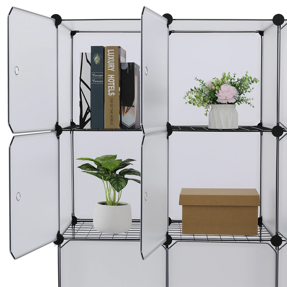 16-Cube Storage Shelf Cube Shelving Bookcase Organizer Closet Toy Cabinet White view 21