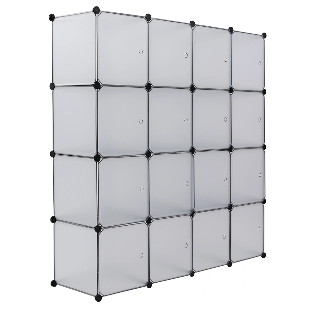 16-Cube Storage Shelf Cube Shelving Bookcase Organizer Closet Toy Cabinet White view 23