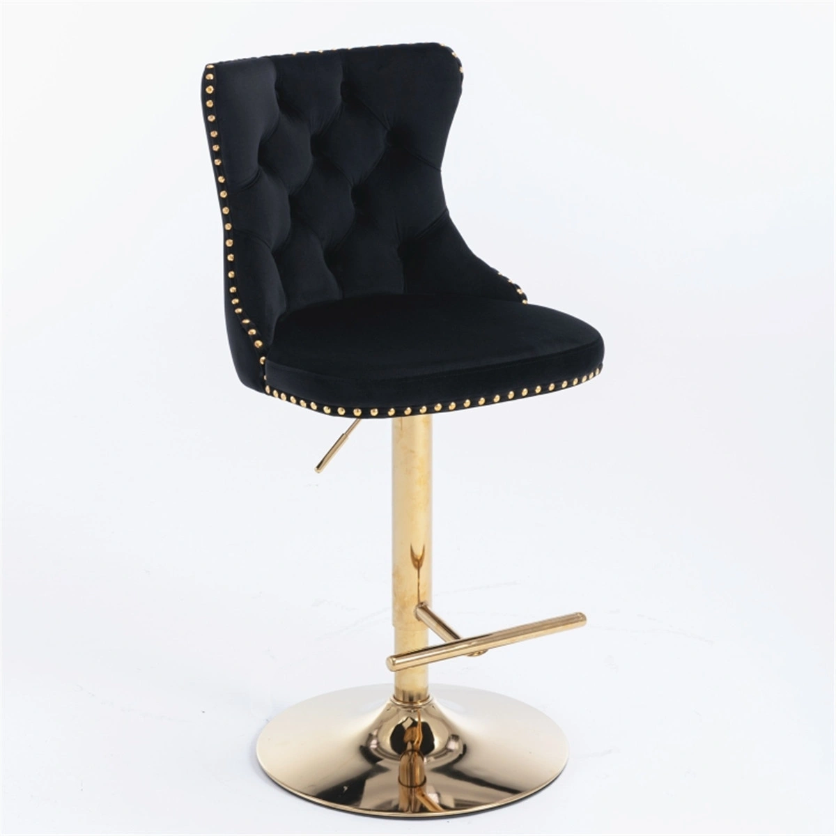 Modern Bar Stools Set of 2, Swivel Dining Chair with Padded Seat for Kitchen, Office, Counter Height view 3