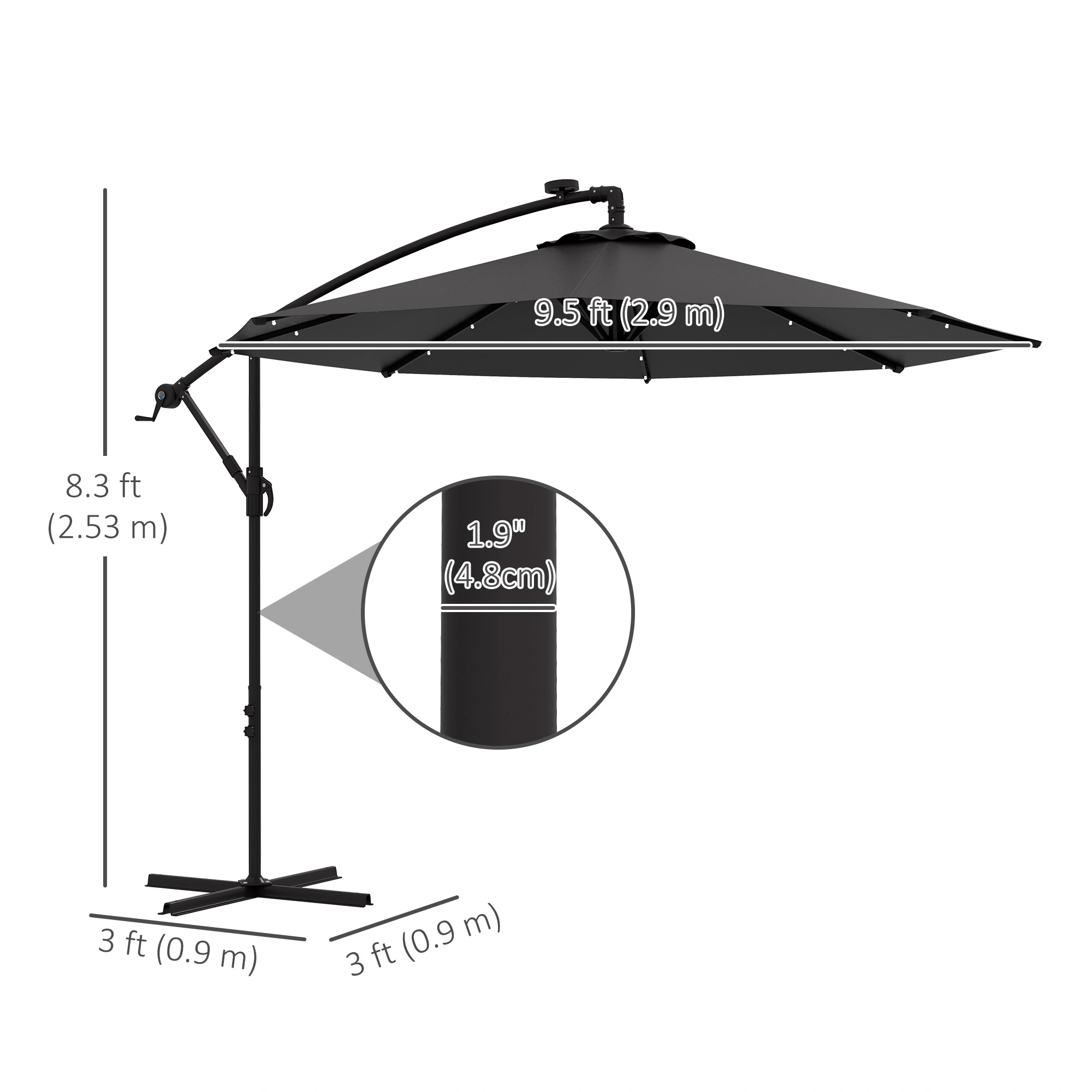 Heavy-Duty Wall Mounted Umbrella Stand, Rain Umbrella Rack, Indoor/Outdoor Hook Organizer, Space-Saving Holder view 3
