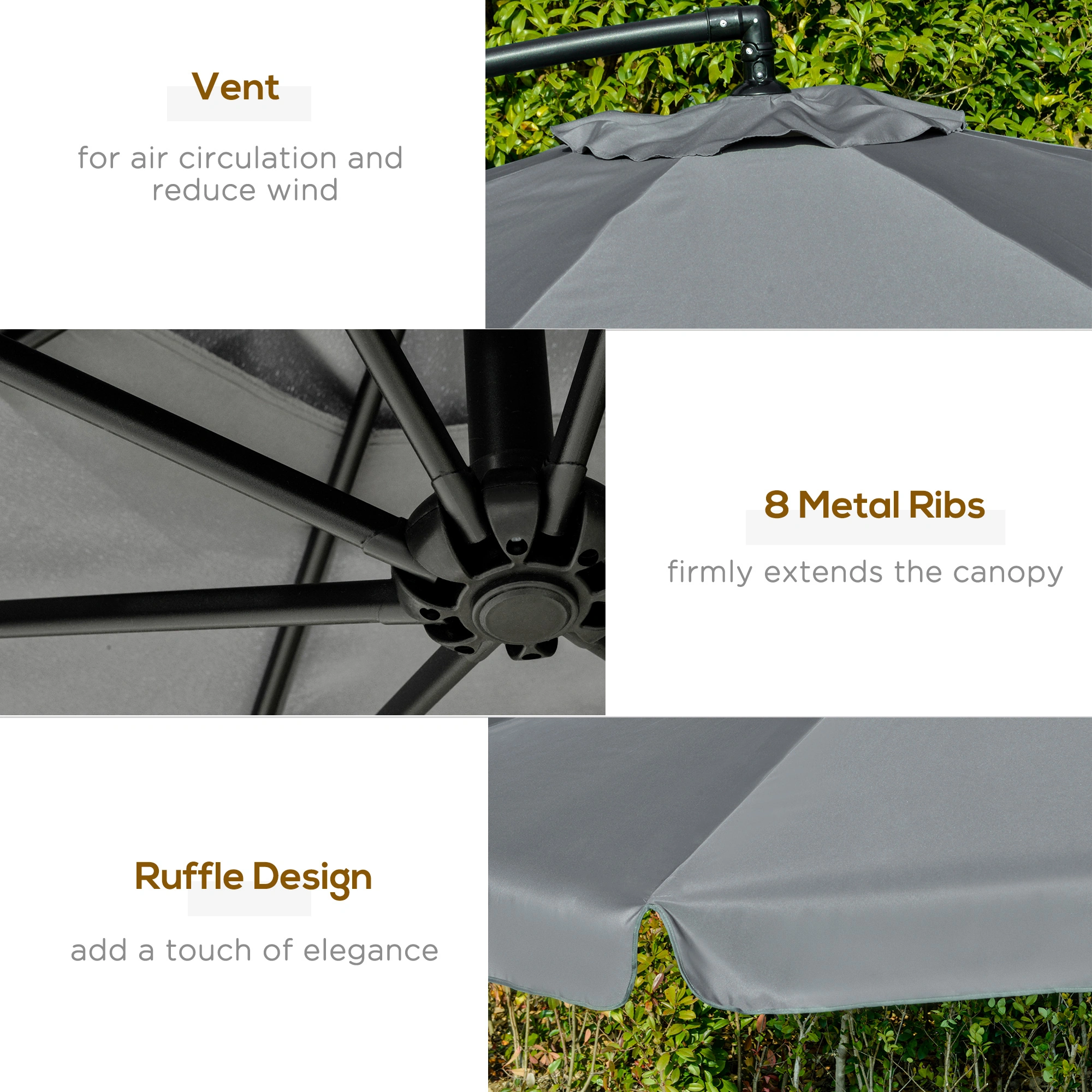 Space-Saving Wall Mounted Umbrella Holder - Heavy Duty Hook Rack for Rain & Golf Umbrellas view 3
