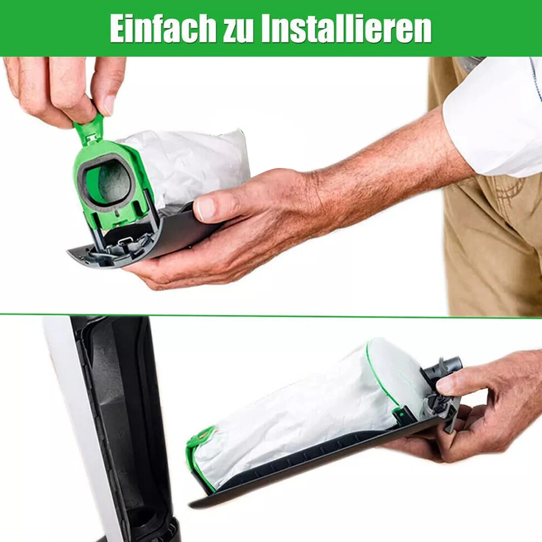 20 Pack Vacuum Cleaner Dust Bags Compatible with Vorwerk Kobold VB100 FP100 view 3