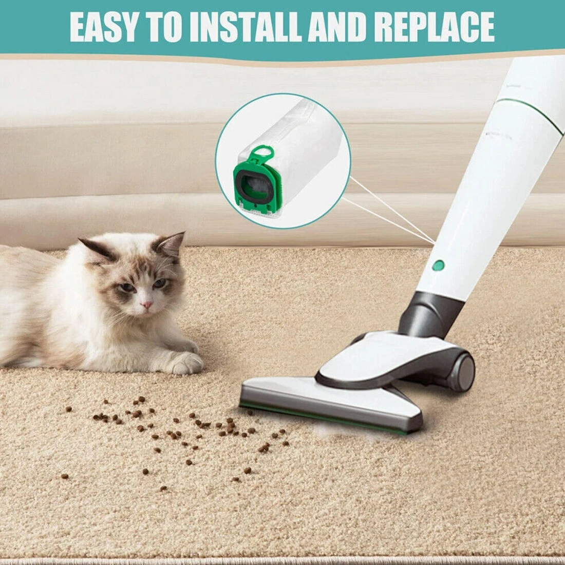 20 Pack Vacuum Cleaner Dust Bags Compatible with Vorwerk Kobold VB100 FP100 view 5