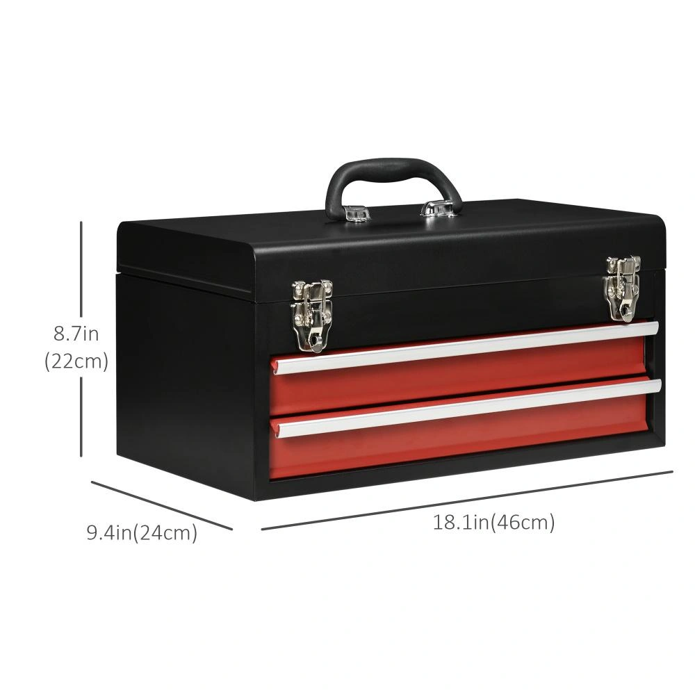 Premium Tool Box - Versatile Portable Storage Case with Adjustable Compartments, Ideal for Home, Workshop and Auto Repair view 3