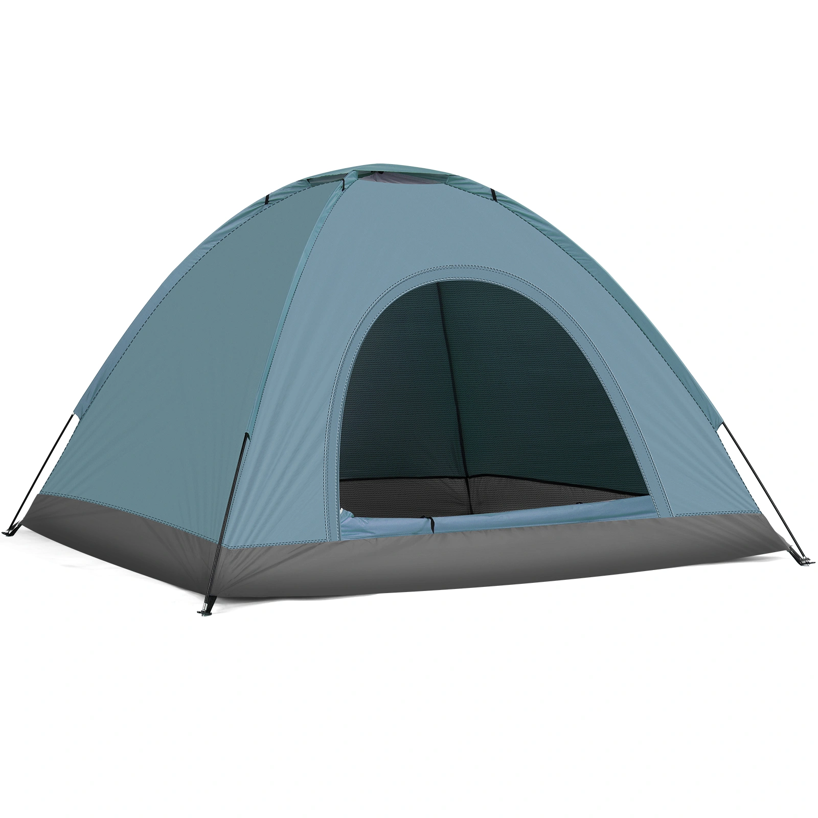 3-4 Person Camping Dome Tent Blue view 11