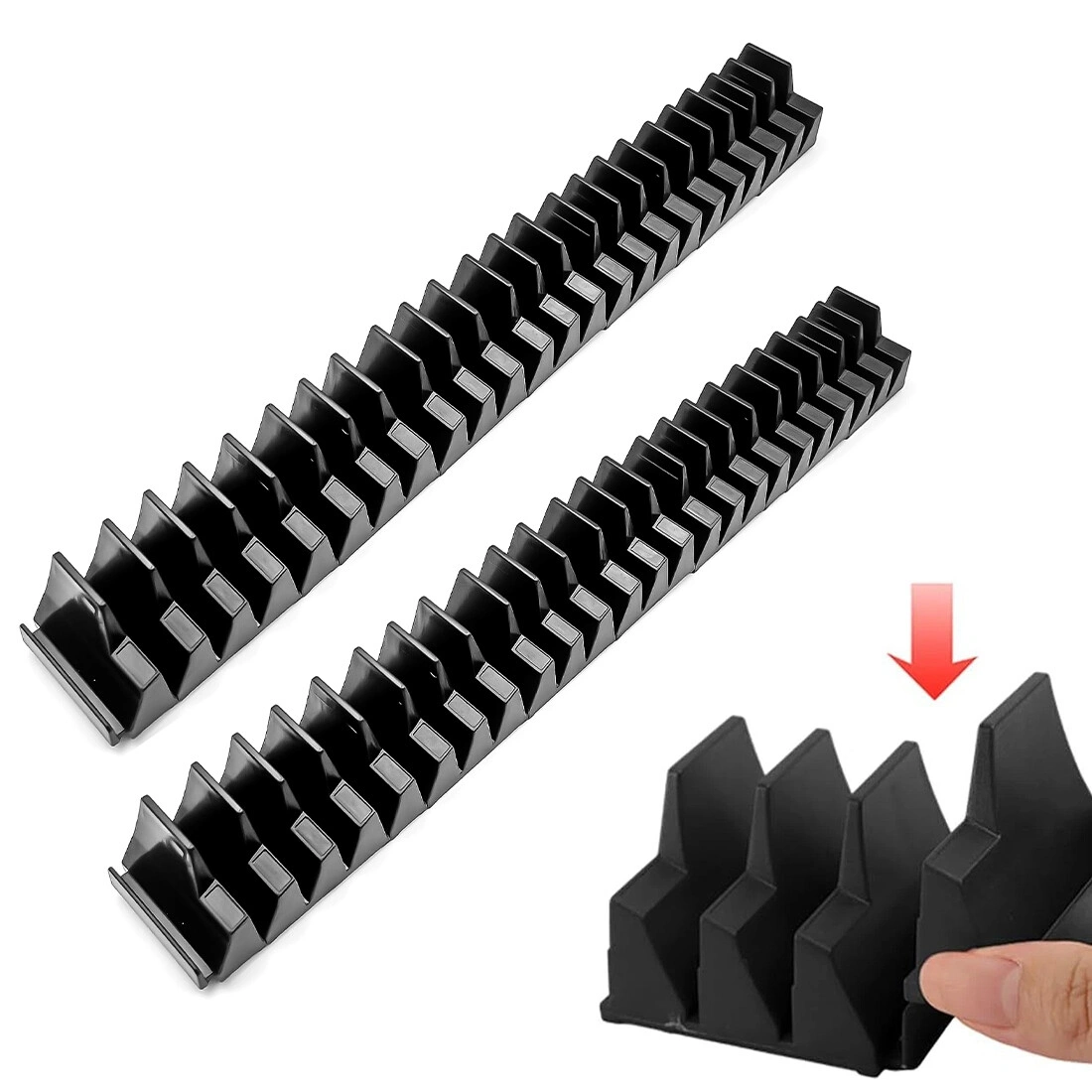 46 PCS Magnetic Wrench Organizer - Portable Tool Storage Shelf with Widgets, Practical Wall Mount Holder view 2