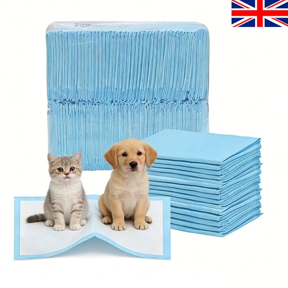 100 Pack Puppy Pads 33x45cm Super Absorbent Leakproof Pet Training Pads Pee Pad for Dogs Cats Newborn Baby Floor Protection Toilet Mat view 2