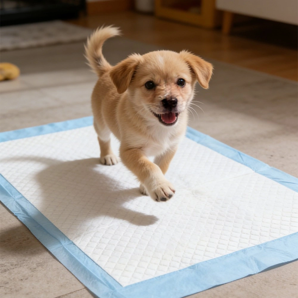 100 Pack Puppy Pads 33x45cm Super Absorbent Leakproof Pet Training Pads Pee Pad for Dogs Cats Newborn Baby Floor Protection Toilet Mat view 5