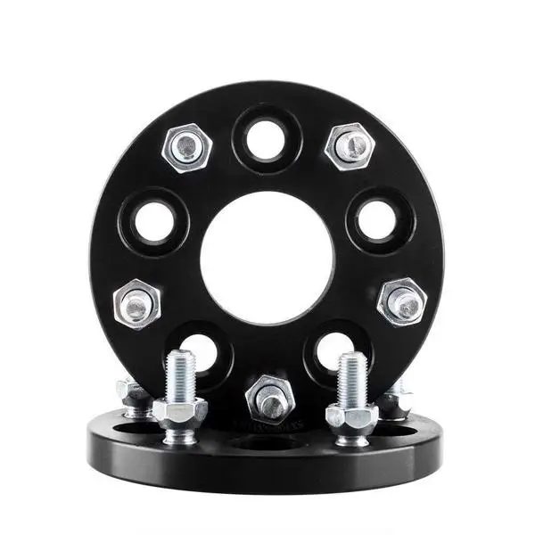 5X100 TO 5X114.3 Wheel Adapters 15MM For FR-S BRZ WRX + 20 BLACK SPLINE LUG NUTS view 5
