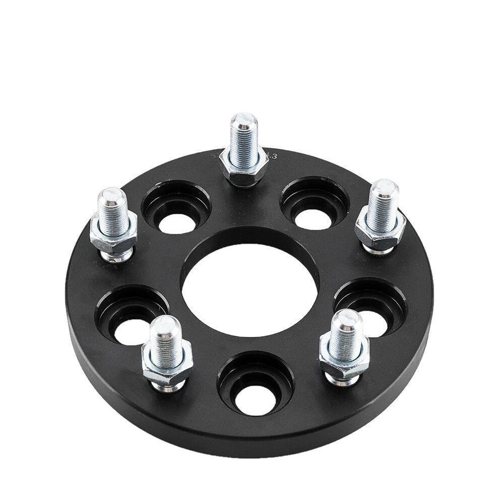 5X100 TO 5X114.3 Wheel Adapters 15MM For FR-S BRZ WRX + 20 BLACK SPLINE LUG NUTS view 4