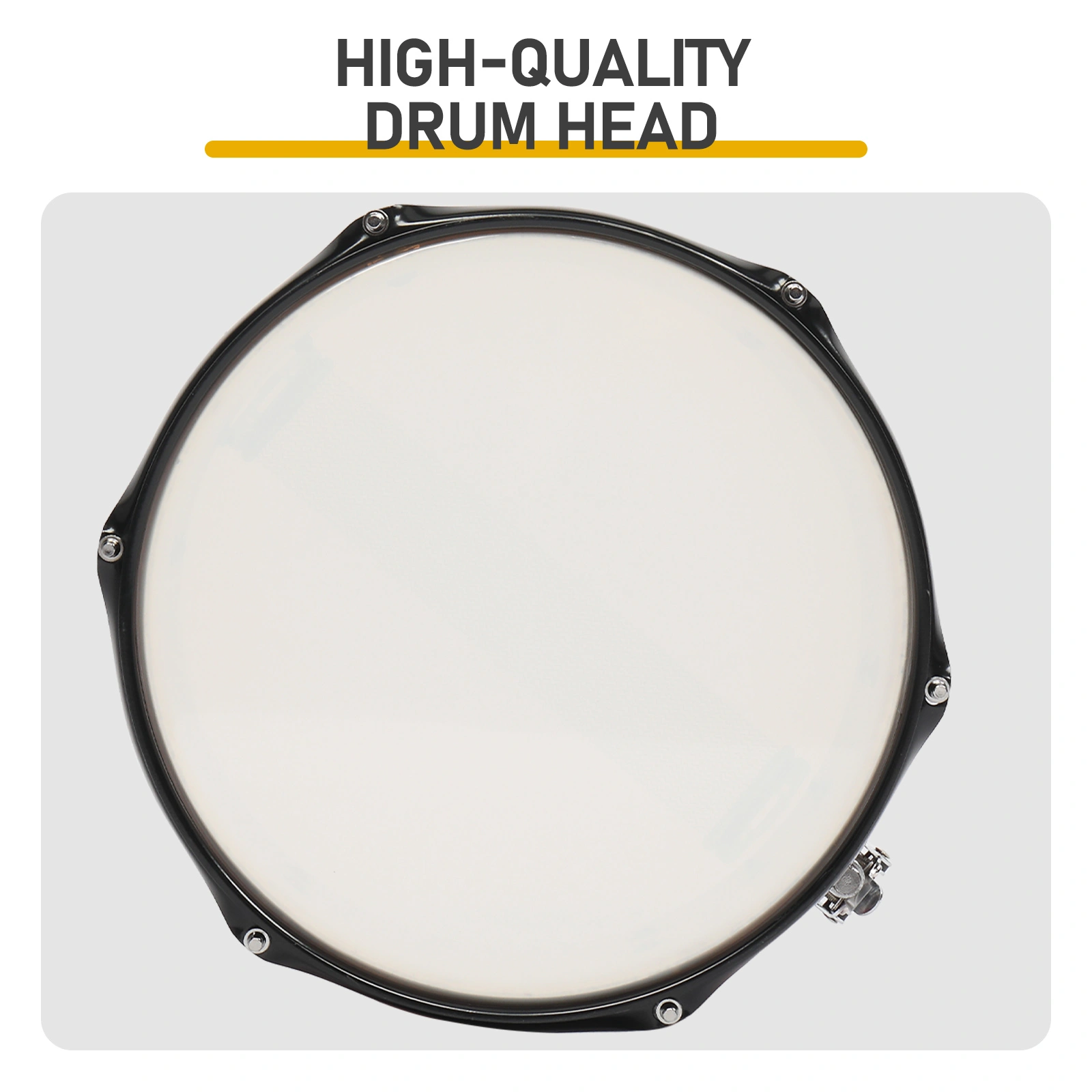 Professional Marching Snare Drum 12x5.5 Inch, Red with Drum Stick, Strap & Wrench Kit view 4