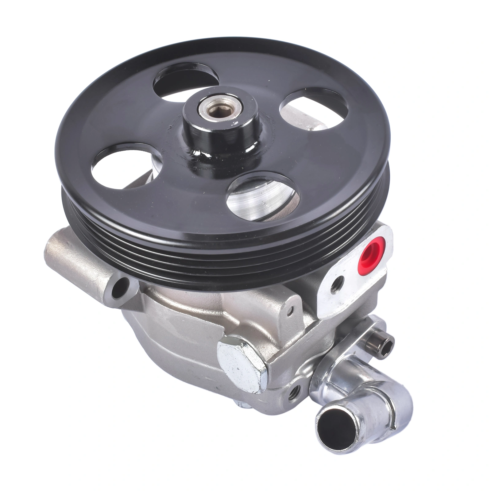 Aluminum Power Steering Pump with Pulley for Ford Transit-150 250 350 350 HD 2015-2024 3.5L 3.7L CK4Z3A674A CK4Z3A674B