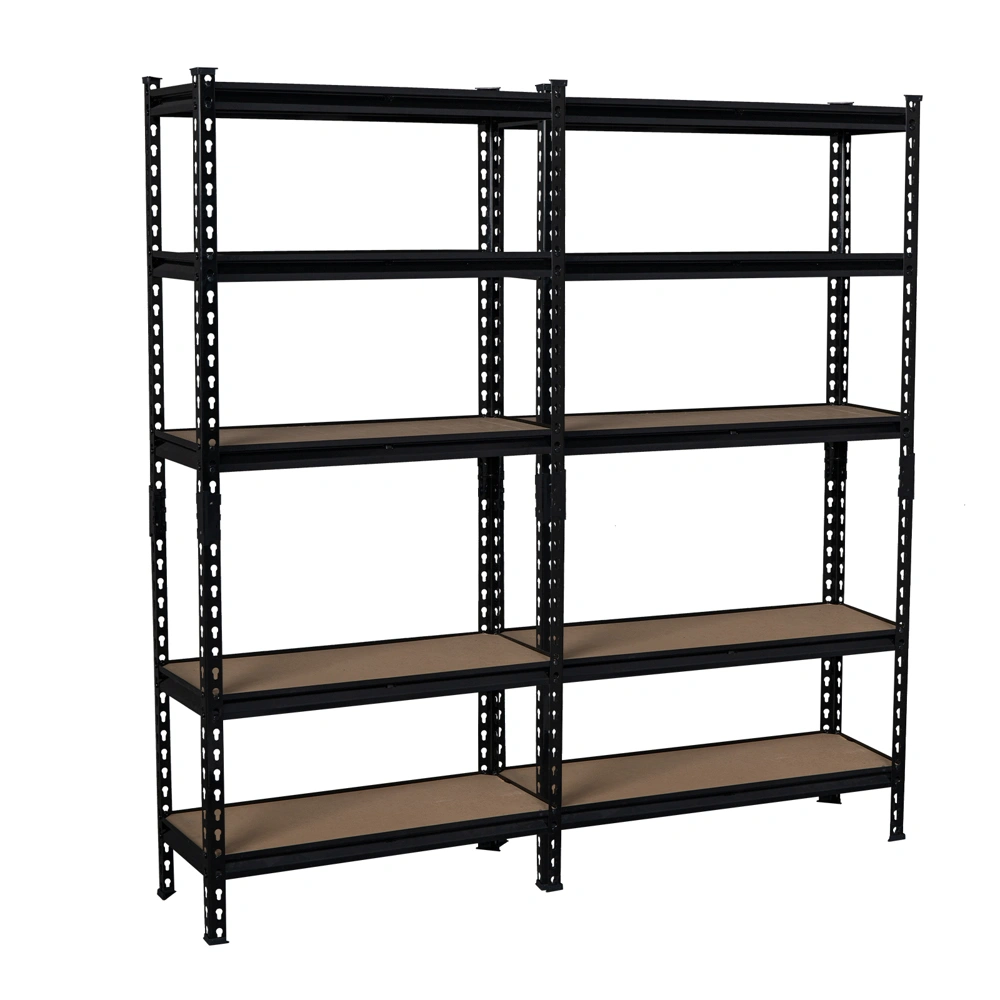2 Pack Heavy Duty Boltless Metal Shelving Unit Garage Shed Storage Shelves Rack view 3