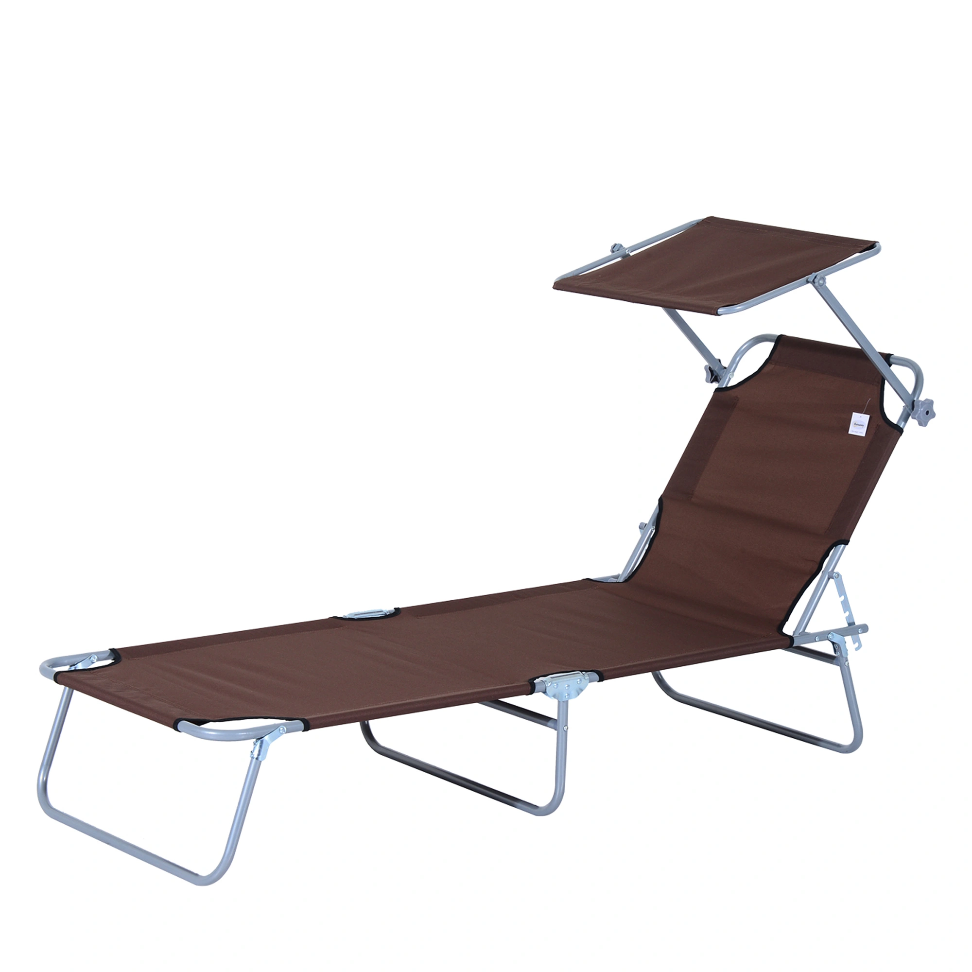 2-in-1 Folding Lounge Rocking Chair Portable Outdoor Garden Recliner view 3
