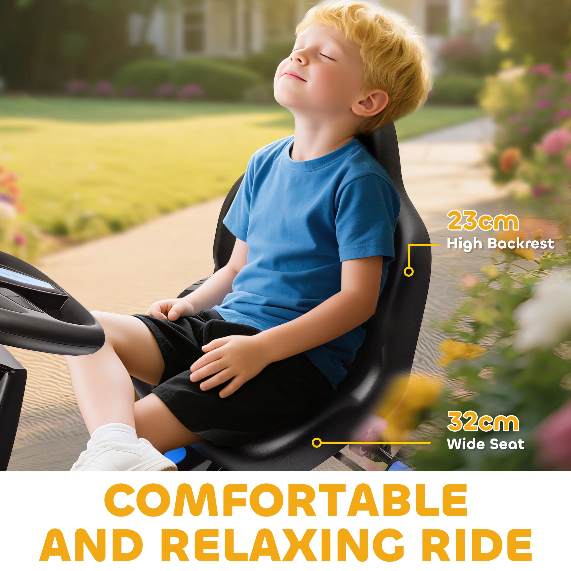 Children's Car - Battery Powered Toddler Vehicle with Safe Low Speed, Parent Remote & Open Door view 3