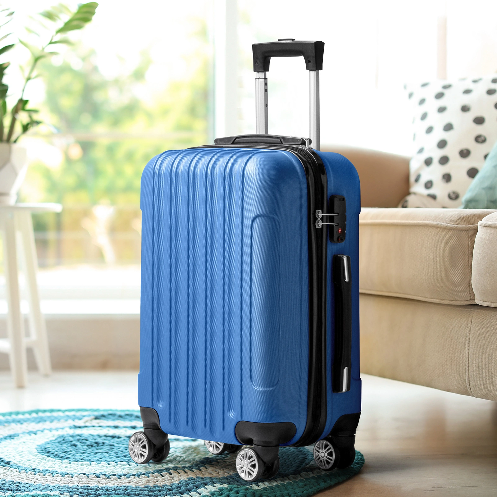 55cm Hard Shell Carry On Luggage 34L Lightweight Cabin Suitcase, Approved for Ryanair Priority British Airways