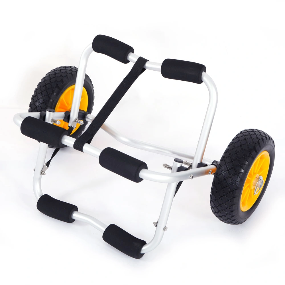 1.5MM Bend Aluminum Alloy Canoeing Trailer Cart Silver