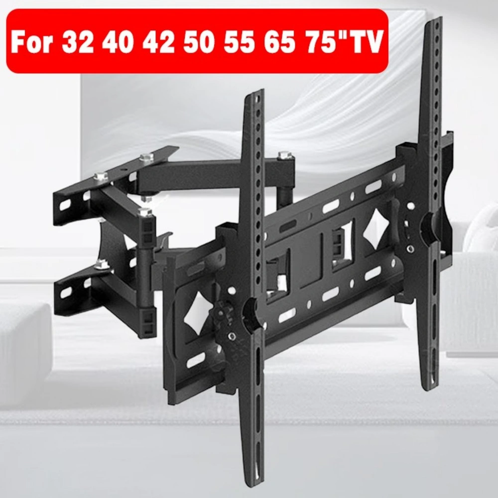 Full Motion TV Wall Mount Bracket 32-75 Inch Tilt Swivel VESA 600x400mm Universal view 5