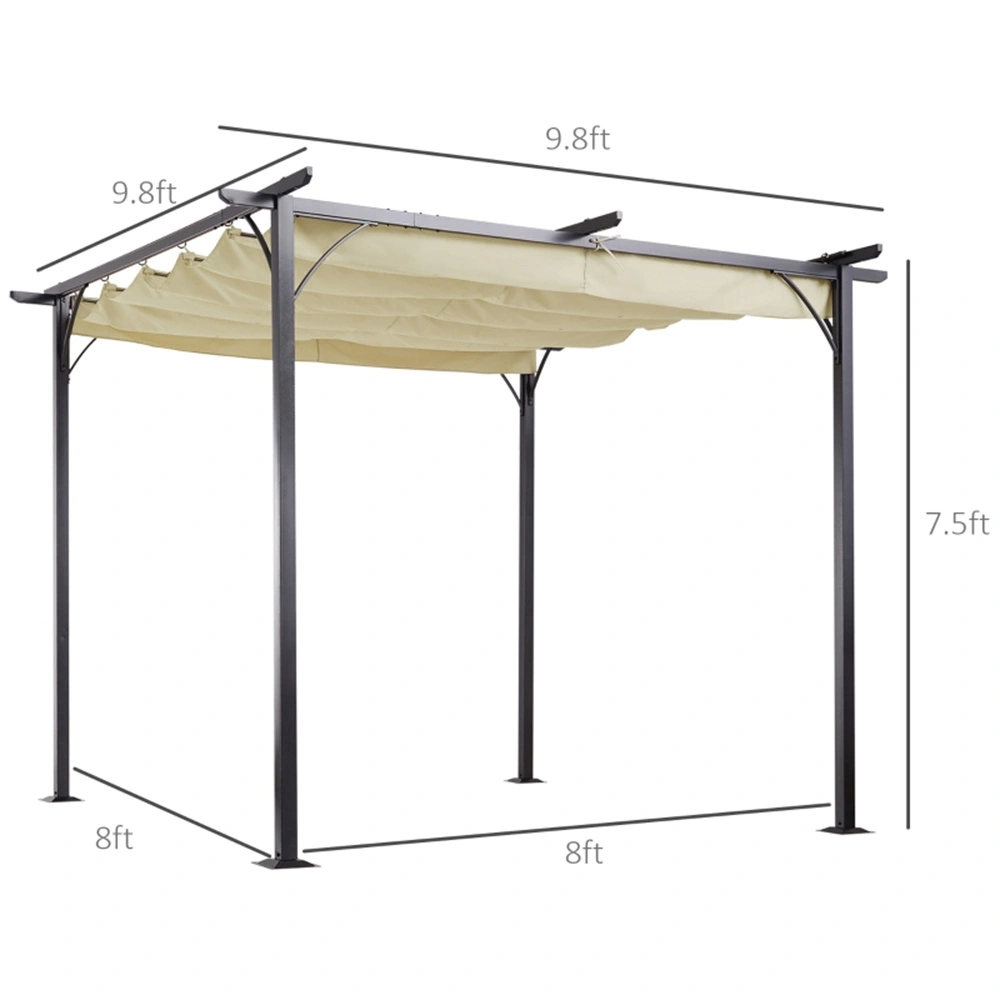 Retractable Window Awning, UV-Resistant Outdoor Shade Canopy, Aluminum Frame with Acrylic Fabric, Easy-Mount Window Protecting Rain & Sun Cover view 3